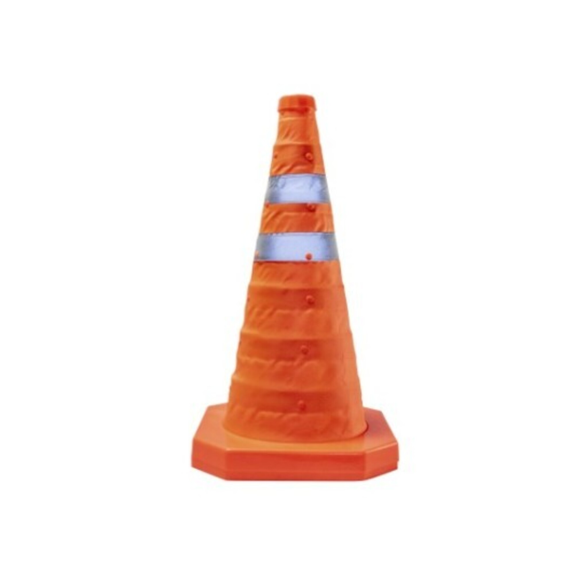 SAS Safety InVue Hi-Viz Collapsible Traffic Safety Cone — 18in. x 10in. x 10in., 1.5in. Reflective Bars, Model# 7522-18